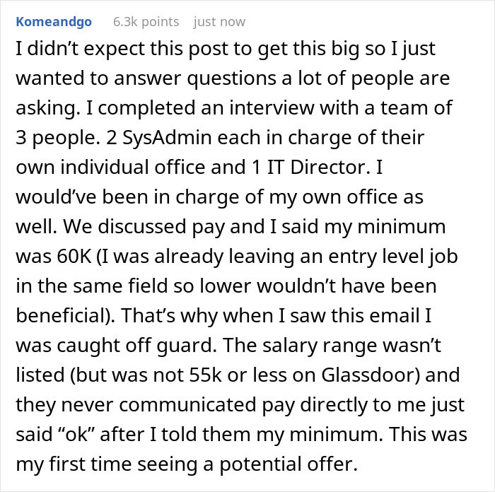Viral Post Shows Screenshot Of An Email This Woman Accidentally Received After An Interview Low-Balling Her Viral Post Shows Screenshot Of An Email This Woman Accidentally Received After An Interview Low-Balling Her