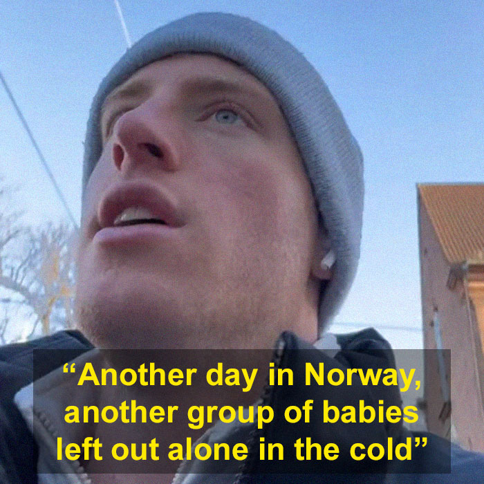 TikToker Documents Norwegian Custom Of Leaving Babies Alone Outside In Freezing Weather, Goes Viral