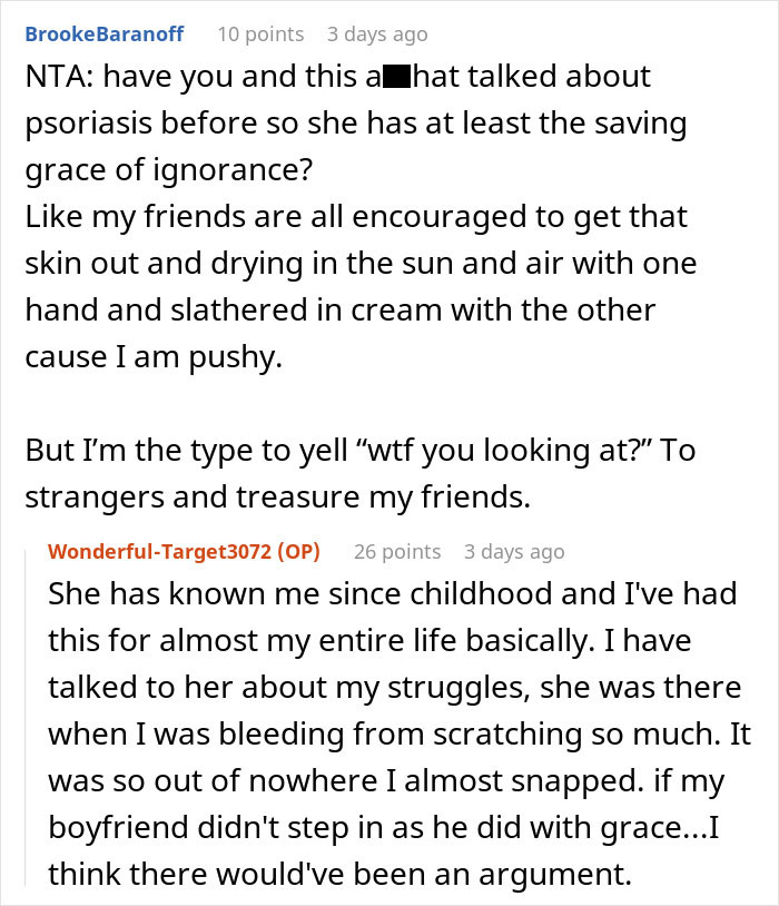 Woman Leaves "Friend's" Wedding After She's Called Out For Not Covering Up Her Skin Condition