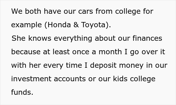 Husband Is Tired Of Wife's Pity Story That They're Broke, Reveals They're Actually Millionaires, Making Her Look Like A Liar