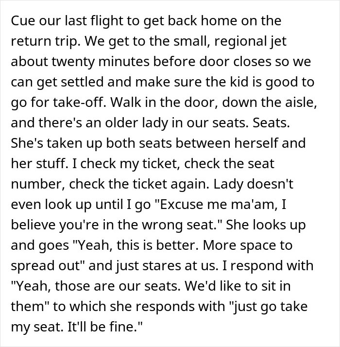 “I Paid Extra For These Seats And Would Like To Sit In Them”: Man Gets Into Argument With Entitled Old Couple Over Plane Seats “I Paid Extra For These Seats And Would Like To Sit In Them”: Man Gets Into Argument With Entitled Old Couple Over Plane Seats