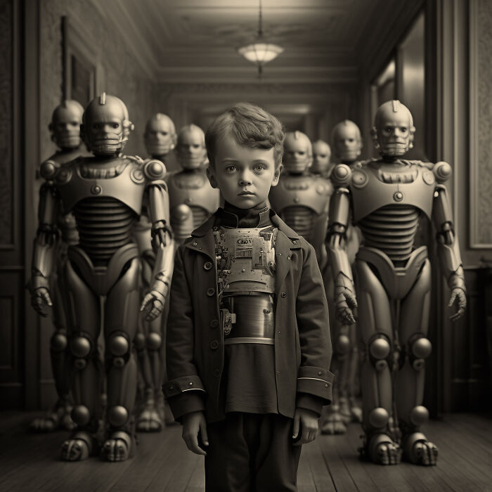 I Created Ai Photo Series Exploring Conformity In The Education System (13 Pics)