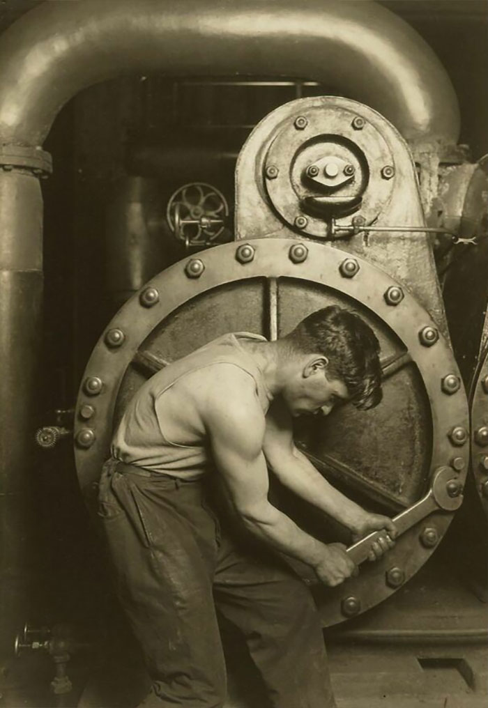 Powerhouse Mechanic, 1924, By Lewis Hine