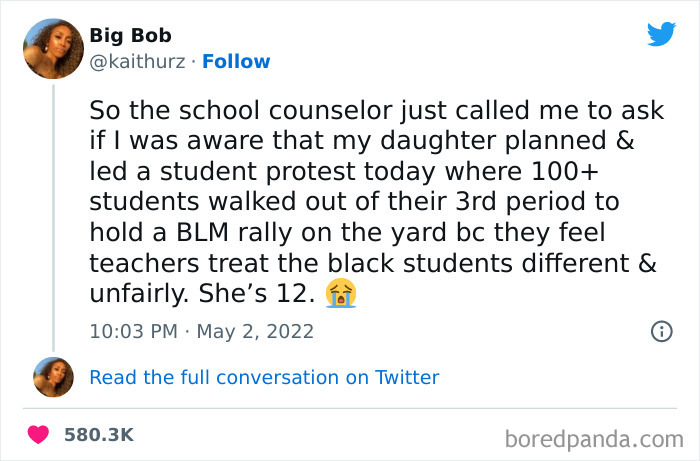 Daughter Starts A Whole Protest