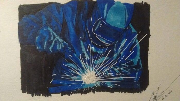 Welder By My Daughter Age 15