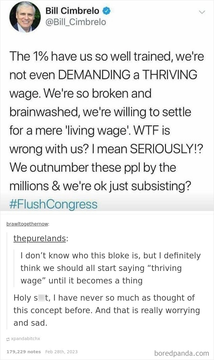 Maybe We Should All Start Demanding A "Thriving Wage" Until It Becomes A Thing