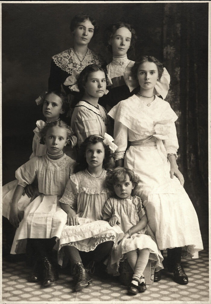 Mother And Her Sisters: 1912 The Gaudreau Sisters Of Stanbridge East, Quebec, 1912