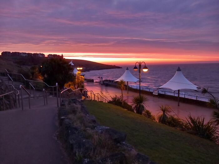 My Mam And I Went For A Beach Walk To Catch The Sunrise. Wales, UK