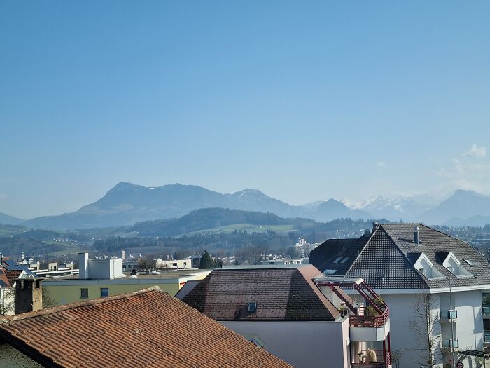 View Out Of My Window: Beautiful Sunny Day. Feels Lilke Spring. 12°c (About 54°f). But Next Monday There Will Be Light Snow Again