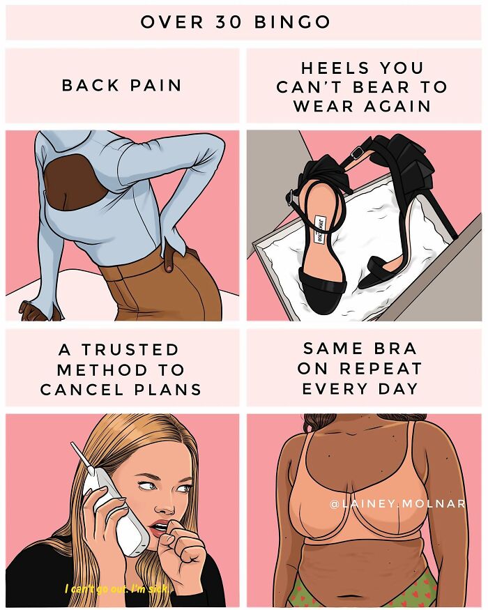 28 New Honestly Relatable Comics Revealing Societal Standards By Lainey Molnar