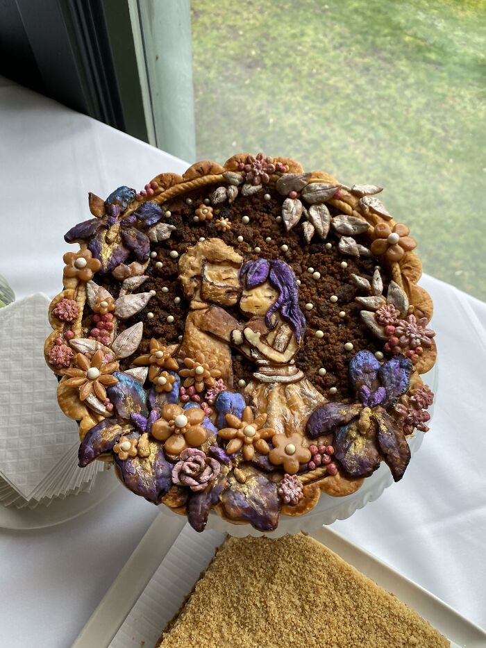 So Blown Away By The Wedding Pie That My Friend Made For Me As A Gift