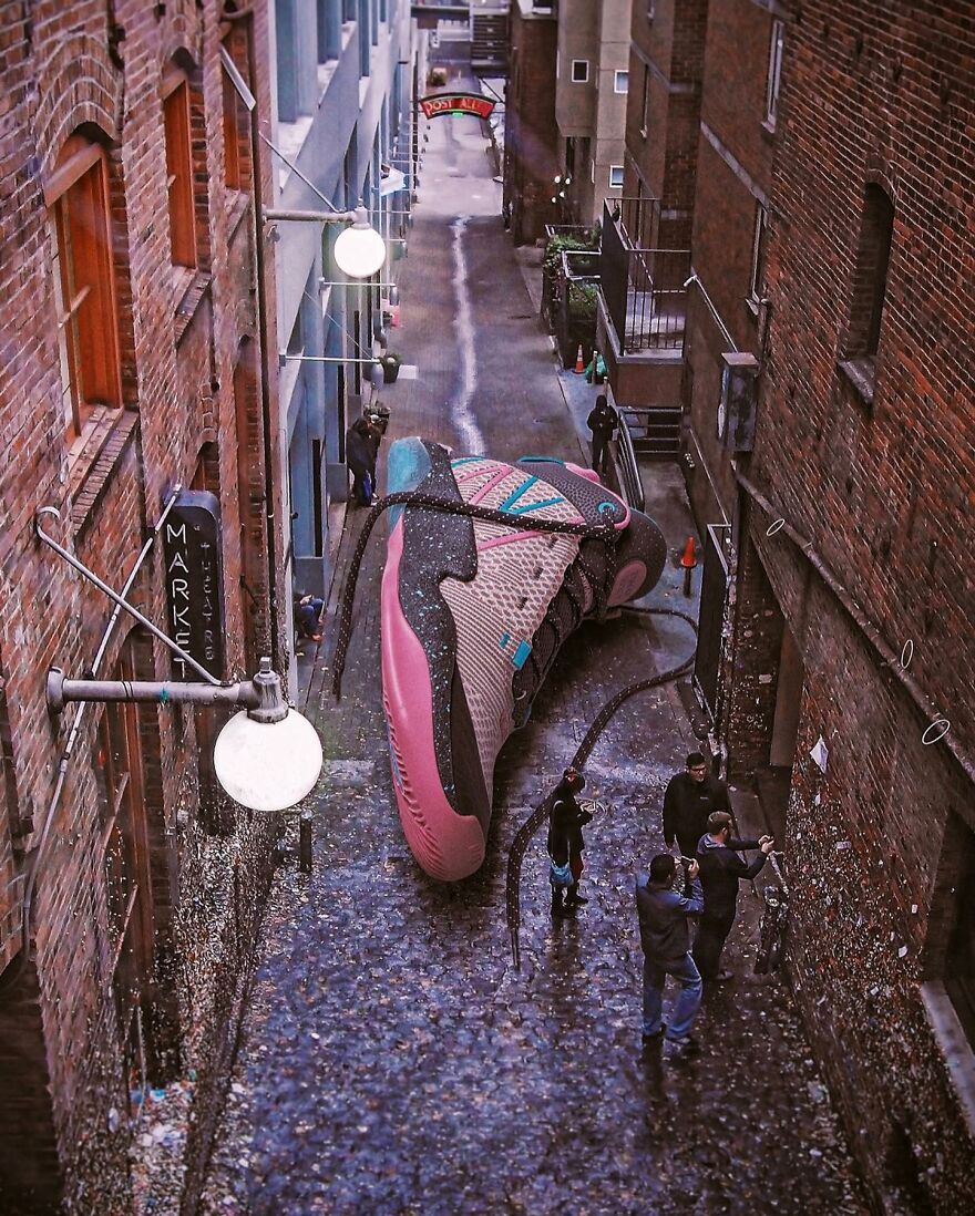 Meet The Surreal World Of Giant Sneakers By Costa Rican Artist Carlos Jiménez Varela (81 Pics)