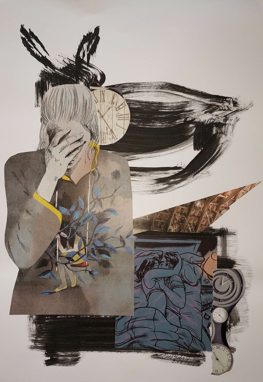 This Ukrainian Artist Shares Her Emotions In Art Collages (4 Pics)