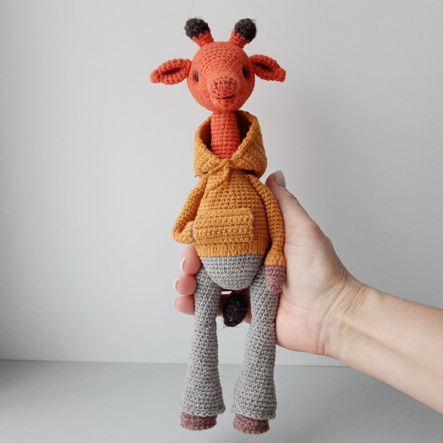 I Crocheted A Stylish Giraffe. I Crocheted A Stylish Giraffe.