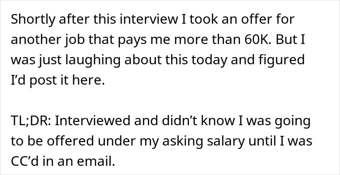 Viral Post Shows Screenshot Of An Email This Woman Accidentally Received After An Interview Low-Balling Her Viral Post Shows Screenshot Of An Email This Woman Accidentally Received After An Interview Low-Balling Her