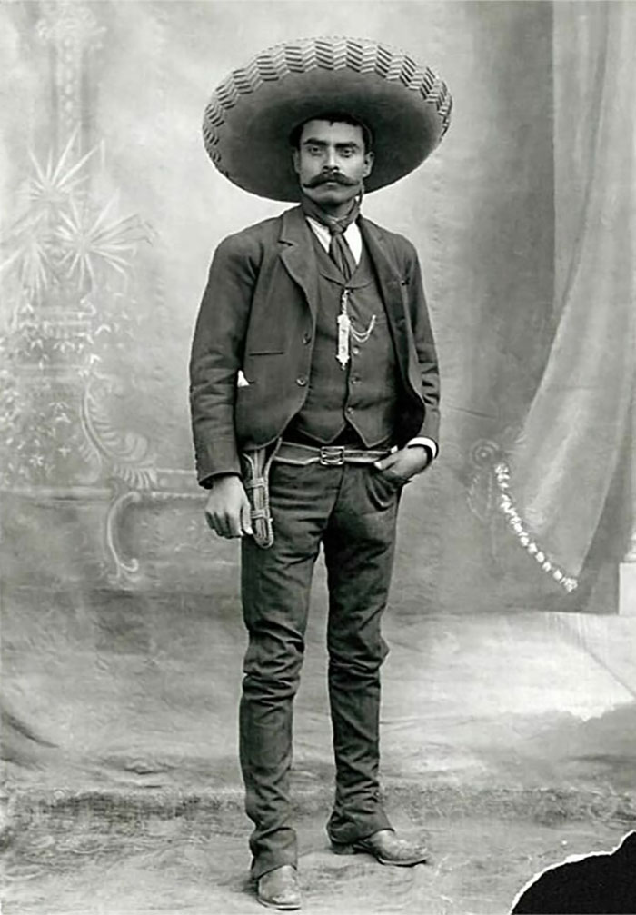 C. 1911. Mexican Revolutionary Emiliano Zapata, Cuernavaca, Mexico