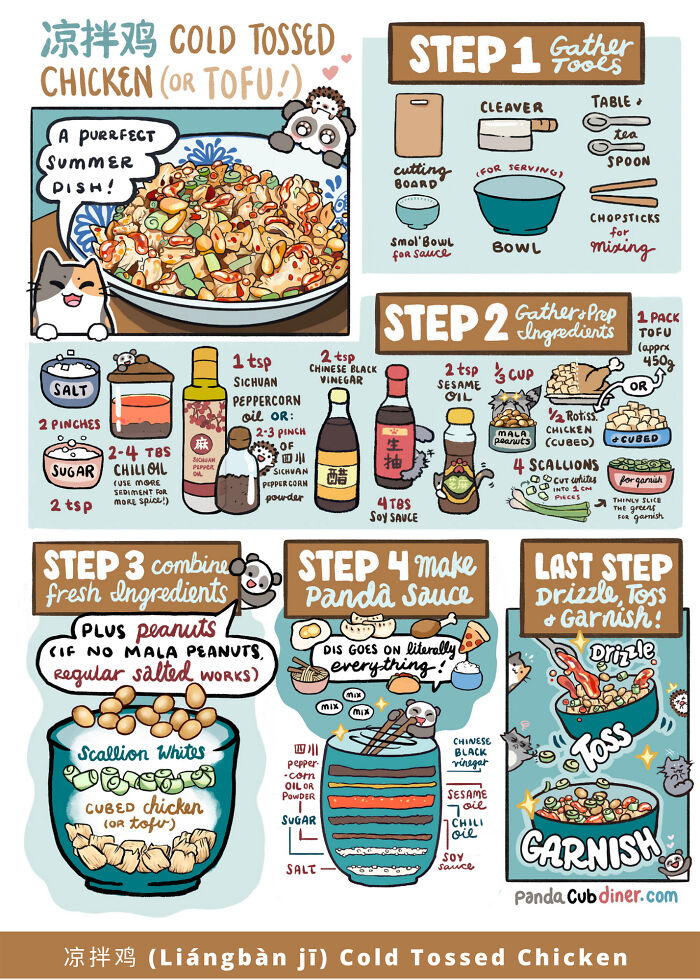 Cold Tossed Chicken 凉拌鸡 (Liángbàn Jī)