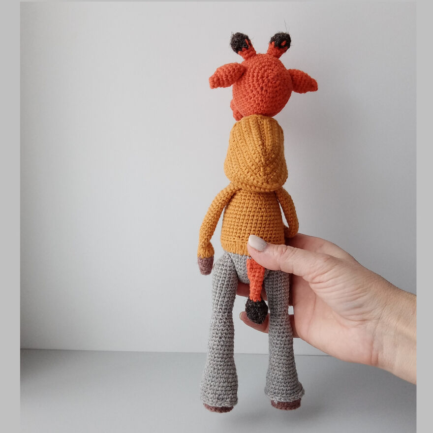 I Crocheted A Stylish Giraffe. I Crocheted A Stylish Giraffe.