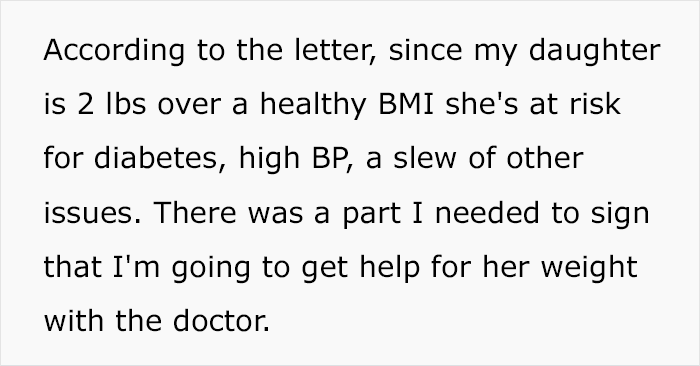 Mom Is Devastated After Daughter Refuses Food Because School Sent Her A Letter Over Her 2 Lb &ldquo;Weight Problem&rdquo;