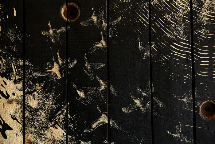 Chronos: I Hand-Carved Old Wooden Cable Spool (9 Pics)