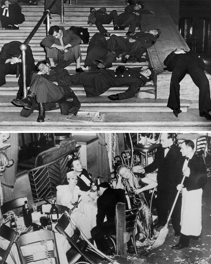 1940s. New Year's Hangovers, New York