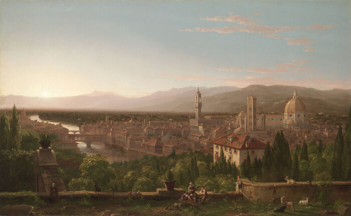 View Of Florence by Thomas Cole, oil on canvas, 1837