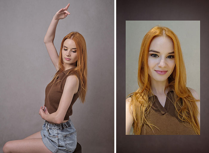 To Explore The Effects Of Social Media And Filters On Young Women, I Asked 12 Brave Females To Take A Selfie And Then Photographed Them With A Professional Camera