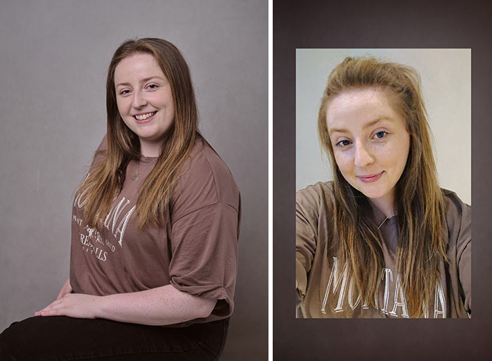 To Explore The Effects Of Social Media And Filters On Young Women, I Asked 12 Brave Females To Take A Selfie And Then Photographed Them With A Professional Camera