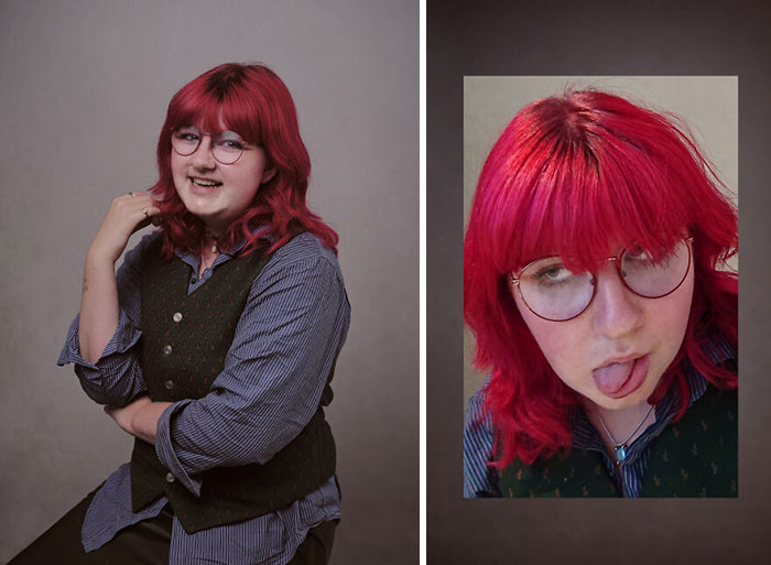 To Explore The Effects Of Social Media And Filters On Young Women, I Asked 12 Brave Females To Take A Selfie And Then Photographed Them With A Professional Camera