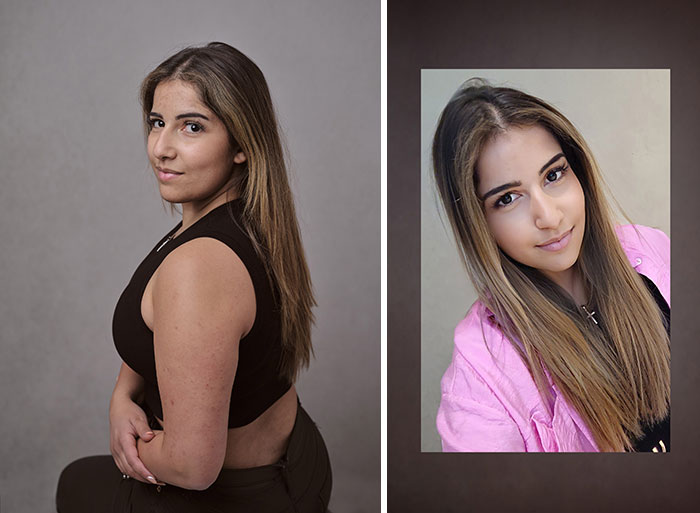 To Explore The Effects Of Social Media And Filters On Young Women, I Asked 12 Brave Females To Take A Selfie And Then Photographed Them With A Professional Camera