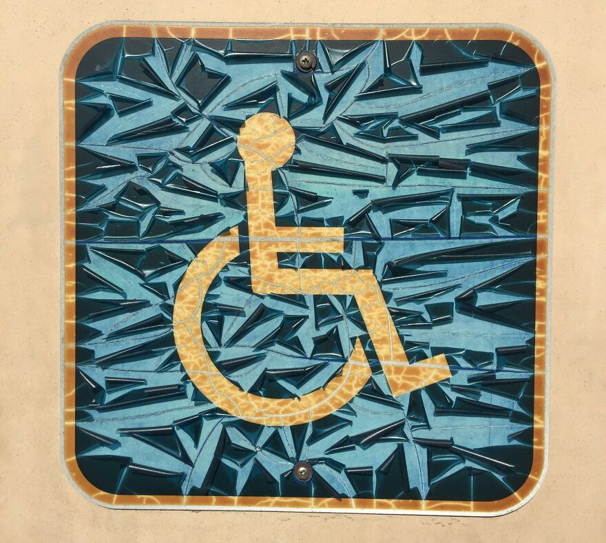 At First I Thought This Was Mosaic Tile, Until I Got Closer And Found It Has Been In The Sun Too Long