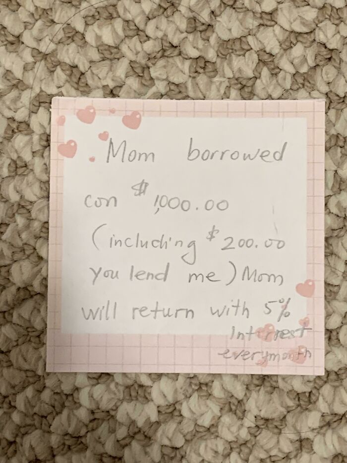 There Was No Warning, She Didn't Ask. She Took Money To Go On Vacation