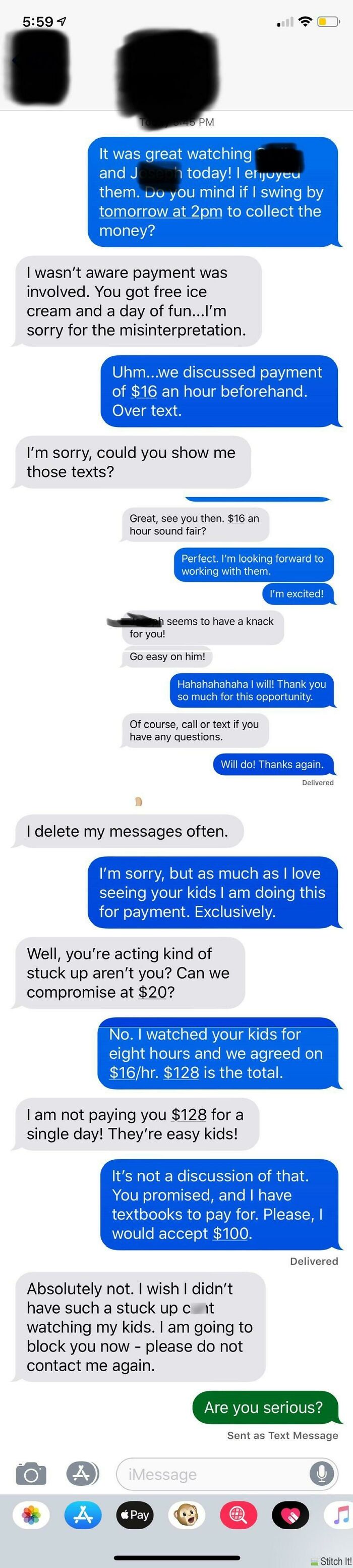 Sister Sent Me This...she Was Blocked Immediately After