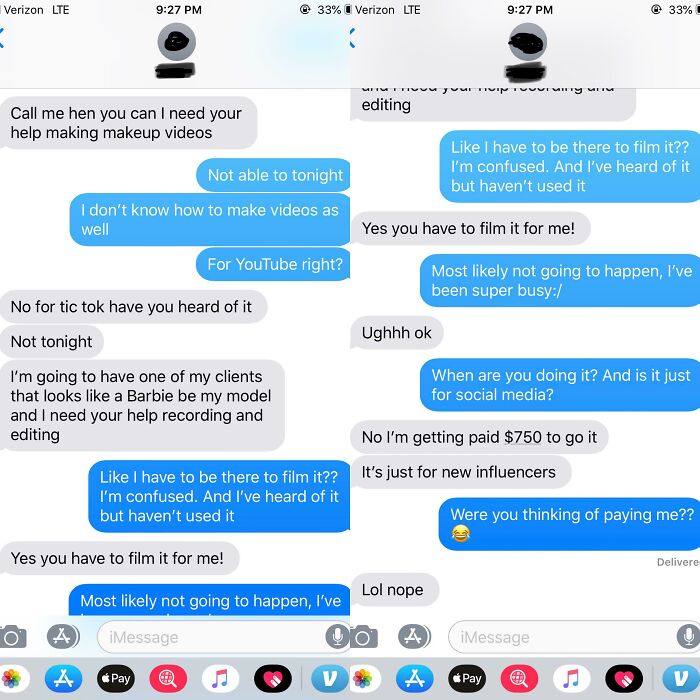 I Had This Lovely Conversation After Getting Multiple Calls From Her. Ladies And Gentlemen, This Is My Older Sister, A Mua, That Has Complained About People Doing The Same Thing To Her That She’s Doing To Me