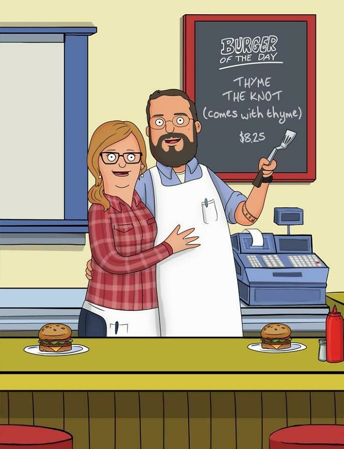 Our Bob’s Burgers Custom Save The Dates!