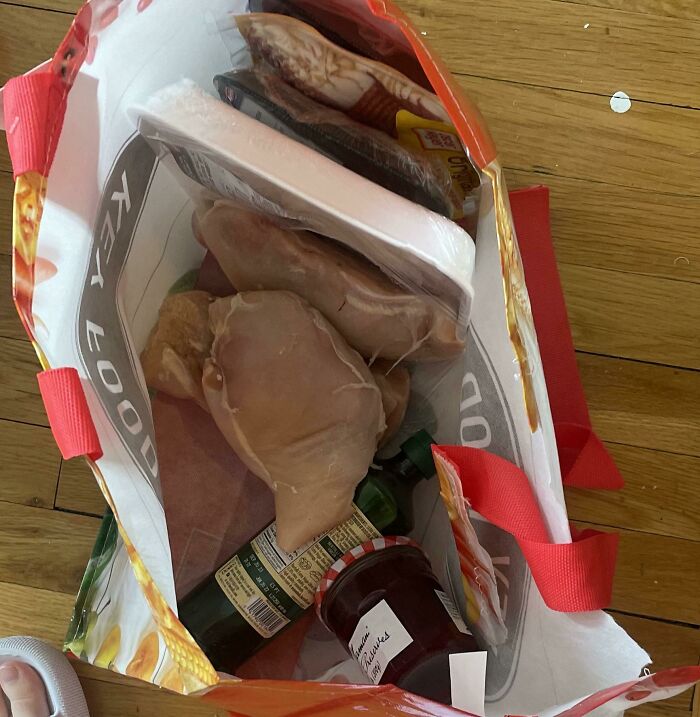 Hice un pedido a Instacart por primera vez y así llegó el pollo