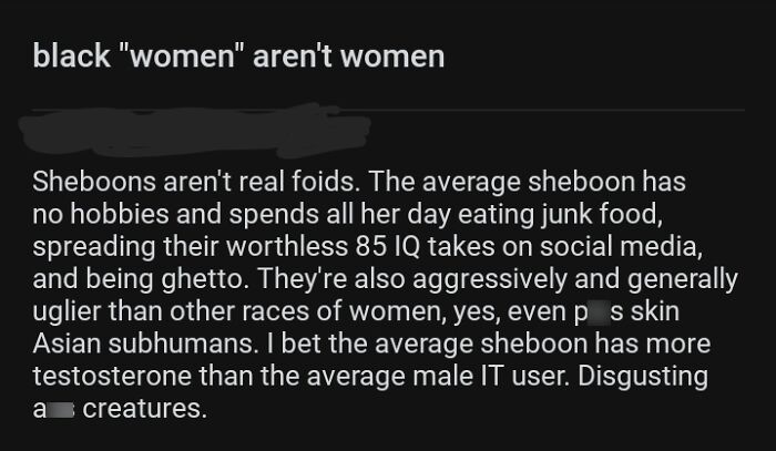 I Take It That A Black Girl Rejected Him