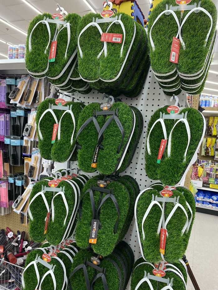 Went To The Dollar Store.. Found Grass Shoes