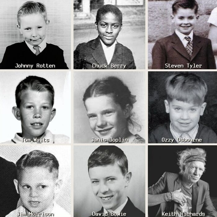 Incluso las estrellas de rock fueron jóvenes alguna vez