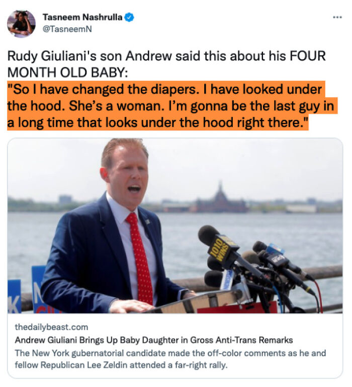 Imagine Saying This About Your Infant Daughter