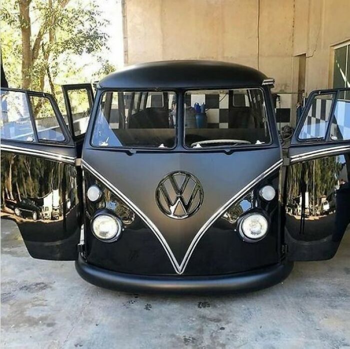 Black On Black Vw Bus