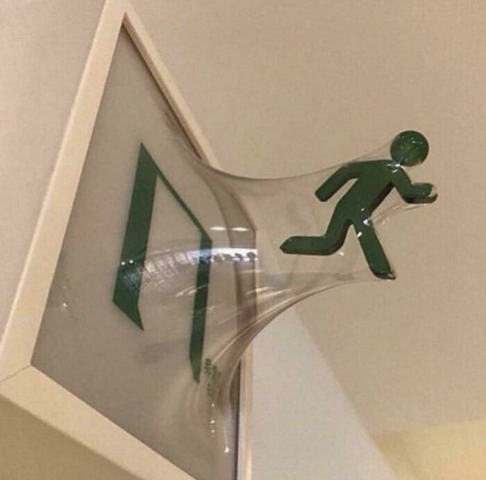 This Is A Great Take On Something That’s Just Always Been There But Nobody Thought To Have Fun With. It Conveys ‘Exit’ Better Too