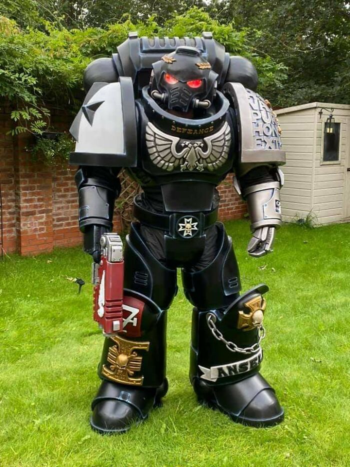 Insane Homemade Primaris Deathwatch Black Templar Armour