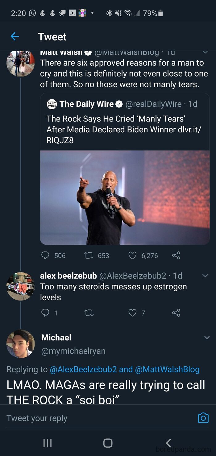 The Rock Is Apparently Not A Real Man Anymore