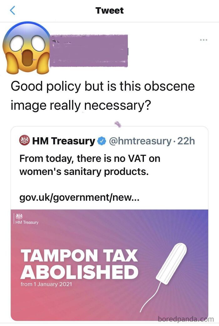 Man Gets Offended Over A Image Of A Tampon