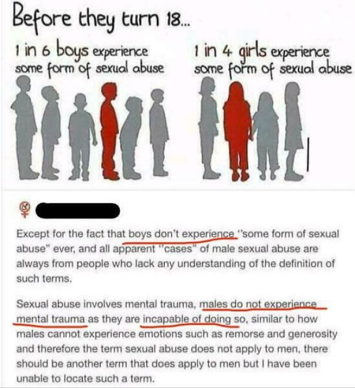 You Heard Guys Boys Are Immune To Mental Trauma