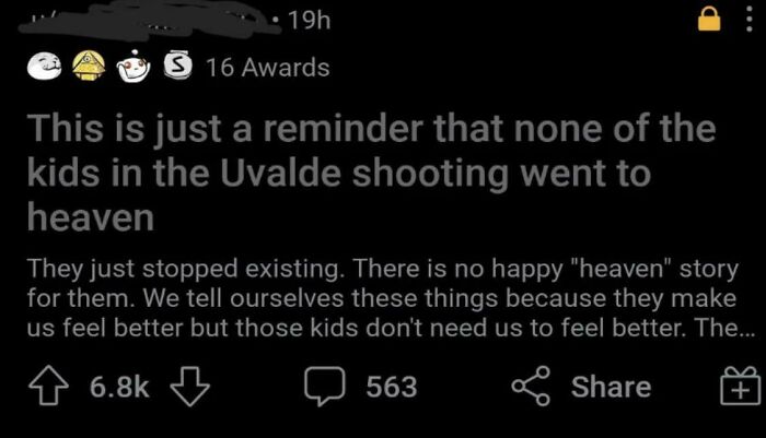 That’s R/Atheists For Ya