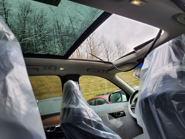 Truck Driver Bringing In Our New Volvo Stock Struck A Bridge On His Way In