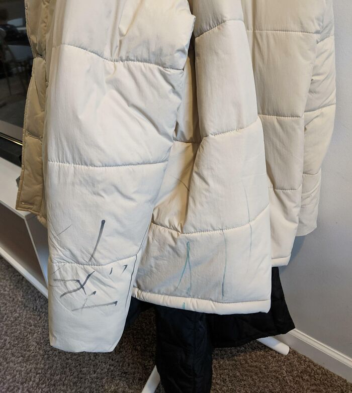 I Got A New Coat For Christmas And My Toddler Got Some New Markers