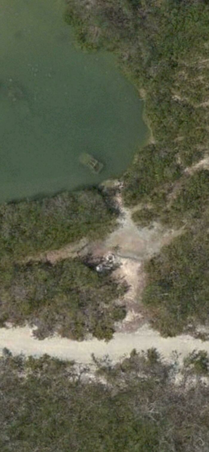 There Is A Jeep(?) Ditched In A Pond Near Key West, Fl